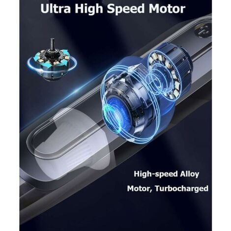 Ahlsen Car Vacuum Cleaner, Cordless Handheld Vacuum Cleaner, Portable Car Battery Vacuum Cleaner, USB Charging 120W 4000mAh with Washable Filter for Home Office Car