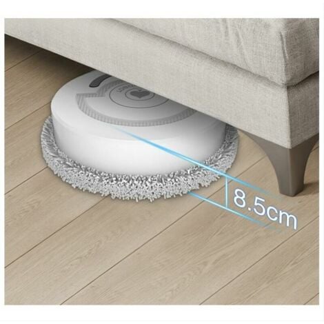 Ahlsen USB Smart Wet and Dry Robot Mop, Schwarz – Schwarz