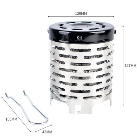 Ahlsen Camping Heater, Portable Mini Folding Stove Outdoor Metal Heater Gas Blanket Camping Hiking Accessories Warm Equipment for Camping Hiking Outdoor 1pc,