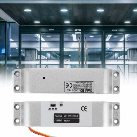 Ahlsen 1000kg Electric Magnetic Lock, DC12V Induction Door Access Control, Electric Trap Door Lock for Security System with Time Delay