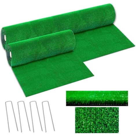 Ahlsen Miniature artificial turf, square, artificial turf, 1 x 2 m, carpet grass, green