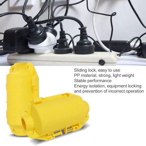 Ahlsen Industrial electrical socket lock, power cord lock, energy isolation equipment locking multiple holes, socket locking device for factory
