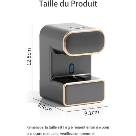 Ahlsen Smart Toothpaste Dispenser, Wall Mounted Automatic Toothpaste Dispenser, Rechargeable Toothbrush Holder, Bathroom Toothbrush Holder for Kids Adults (Beige)