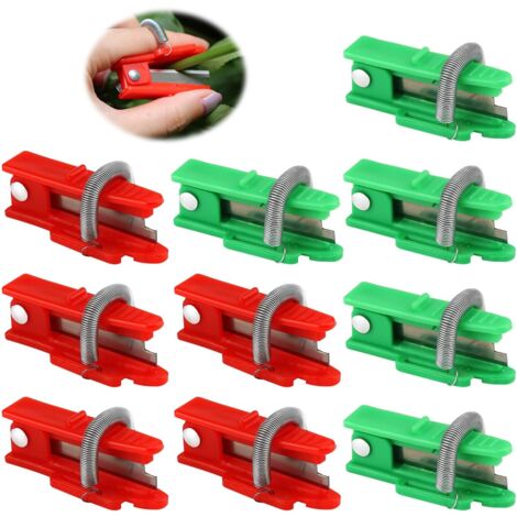 Ahlsen Garden Thumb Knife, 10-Piece Picking Knife, Finger Cutting, Easily Removes Stems and Leaves, Suitable for Picking Fruits and Vegetables