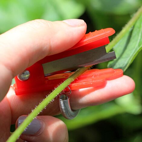Ahlsen Garden Thumb Knife, 10-Piece Picking Knife, Finger Cutting, Easily Removes Stems and Leaves, Suitable for Picking Fruits and Vegetables
