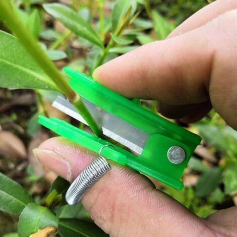 Ahlsen Garden Thumb Knife, 10-Piece Picking Knife, Finger Cutting, Easily Removes Stems and Leaves, Suitable for Picking Fruits and Vegetables