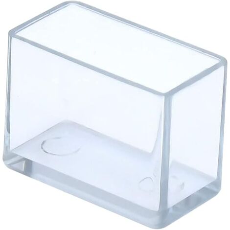 Ahlsen Rectangle Scratch Resistant PVC Chair Caps 15x30mm (1.5x3.0cm) Clear 12pcs