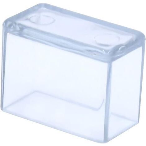 Ahlsen Rectangle Scratch Resistant PVC Chair Caps 15x30mm (1.5x3.0cm) Clear 12pcs