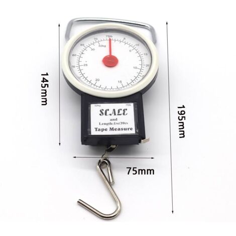 Travel Accessories - Manual Luggage Scale, Black