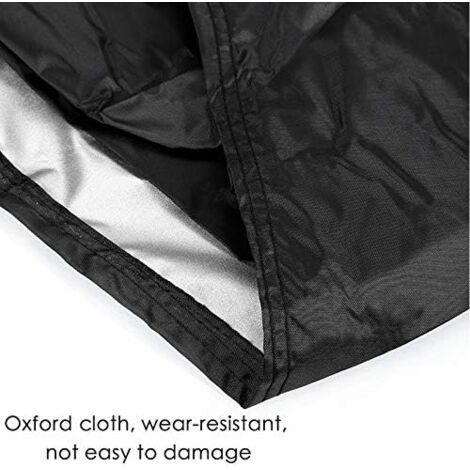 Deckchair Cover Waterproof Garden Sun Lounger Cover Windproof Anti-UV Heavy Duty Oxford Fabric Sun Lounger Protective Cover Beach Lounger Cover 210x75x80-40cm Black