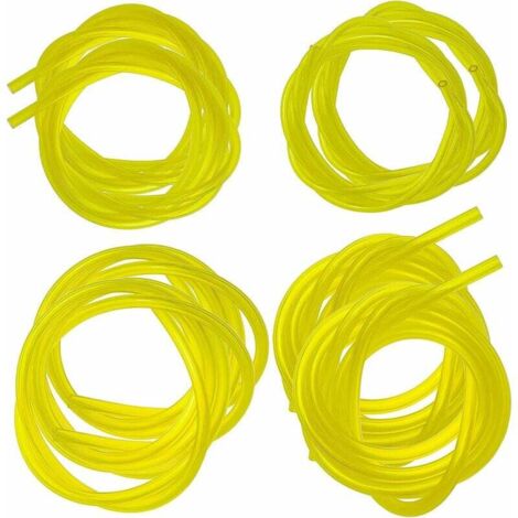 Universal Benzinfilter Set 2-teilig | Mit Gummischläuchen & Primerpumpen | Für Rasenmäher & Freischneider