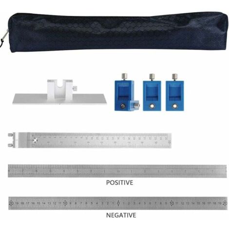 Edelstahl Fliesen Loch Locator 40cm - Einstellbares Messwerkzeug Für Präzises Bohren