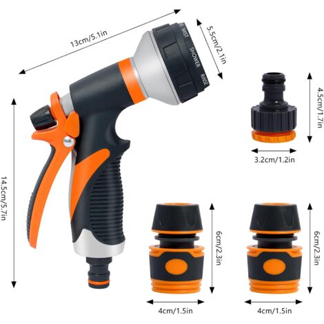Schaumsprüher Für Auto & Garten - 8 Modi Mit Seifenspender