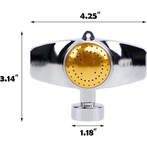 BEAHING Metall-Spot-Sprinkler, 2 Stück – Für Rasen & Garten, Kreisförmige Bewässerung Bis 8 M Durchmesser