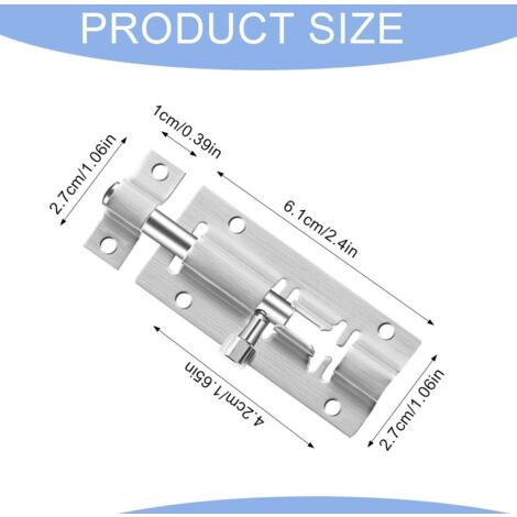 Luziyun Türriegel Edelstahl 200mm - Witterungsbeständig Für Tor, Garten & Zaun