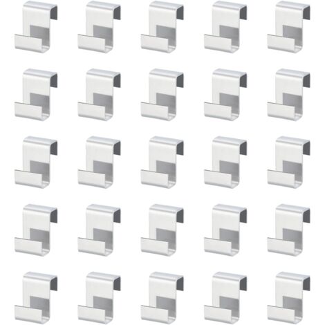 50 Stück Gartenclips Aus Edelstahl – Ca. 5,1x2,8 Cm, Rostfrei, Zum Befestigen Von Netzen & Pflanzen