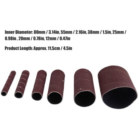 XYWHPGV Schleifhülsen Set - 10 Stück Mit 180er Körnung Für Präzises Schleifen