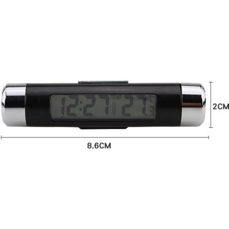 Ahlsen Auto-LCD-Digital-Clip-Thermometer, Auto-LED-Digitaluhr