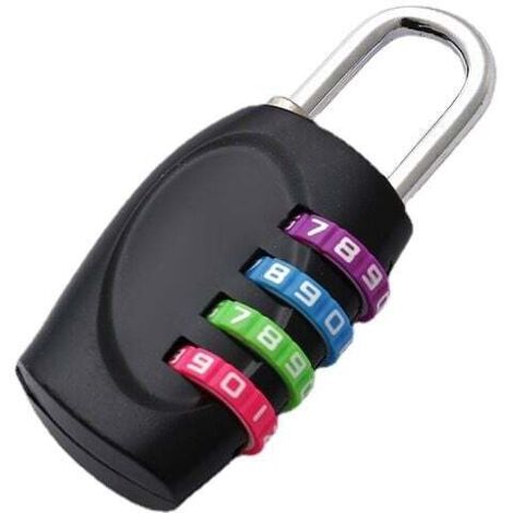 Desiumite Vorhängeschloss Mit Zahlenkombination - 4-stellig Zinklegierung 56x72mm