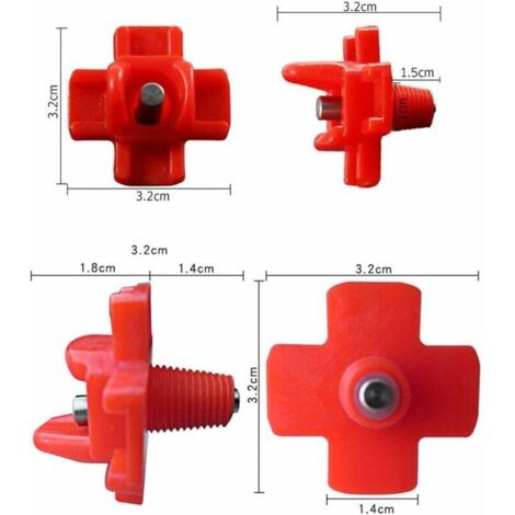 5 Stück Schweine-Nippeltränken Edelstahl - Automatische Bewässerung Für Sauen & Ferkel