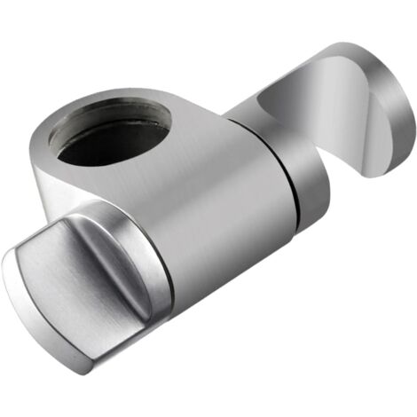 Ahlsen Duschkopfhalter, höhenverstellbarer Duschkopfhalter, universeller 360° drehbarer Duschkopfhalter aus massivem gebürstetem Edelstahl 304, Ersatz für Φ25 mm Duschstange