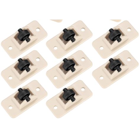 YUXIANLB 12 Paar Verdunkelungsrollos Clips - Magnetische Vorhangclips Weiß