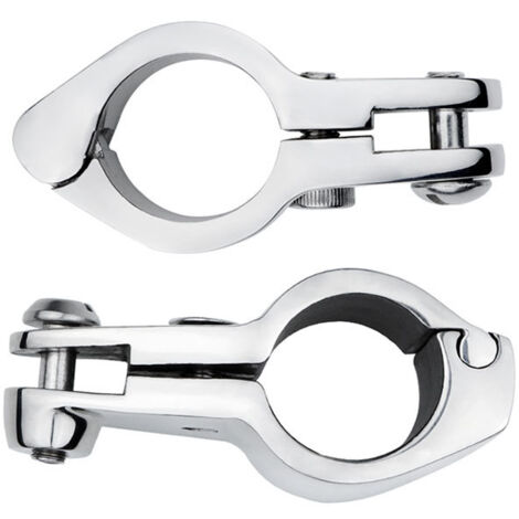 2 Stück Bimini-Oberkappe Aus 316 Edelstahl – 20 Mm Innendurchmesser, Für Boote & Yachten, Marinegeeignet