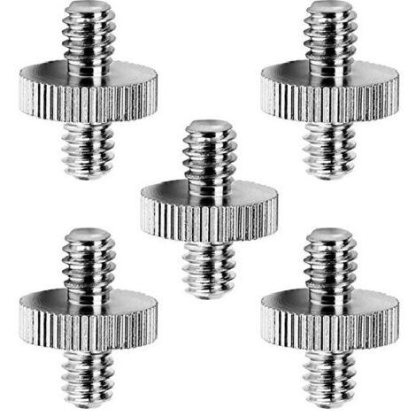 M5 Auf 1/4-Zoll-20 Adapter – 5 Stück, Aluminium, Für Mikrofon & LED-Beleuchtung