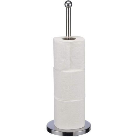 2 Feder-Toilettenpapierhalter, Verstellbar 10,9-16 Cm - Federstange Für Papierrollen, Silber, Einfach Zu Montieren