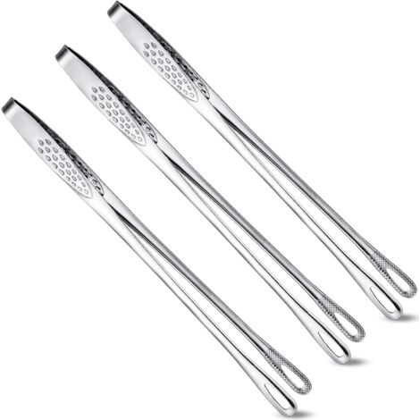 2x Edelstahl Grillzangen 19cm - Perfekt Für Korean BBQ & Salat