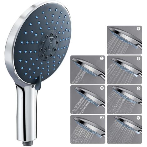 HardiValue Handbrause Ganzmetall - 3 Funktionen Mit Massage Chrom