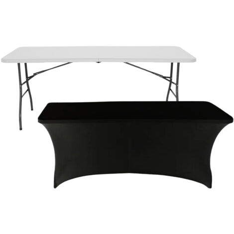 Mesa Plegable 240cm Blanca + Funda Catering 7house