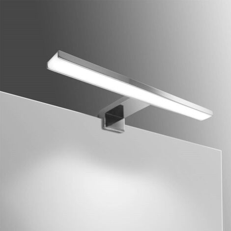 Aplique Espejo Baño LED 9,6W , 7hSevenOn , Foco LED Baño , 3 Usos: Espejo, Pared o Marcos , Lámpara Baño LED , Color Luz Blanco Neutro 4200K , Resistente al Agua