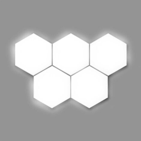 7hSevenOn Deco - Figura Led Decorativa BEE, Plástico PC, Hogar, Oficina, 18W, 1000 lúmenes, Ángulo Apertura 120º, 220-240 Vac, Led SMD, 4000k, Protección IP20, 25.000H Vida Útil, 33x48cm, Blanco