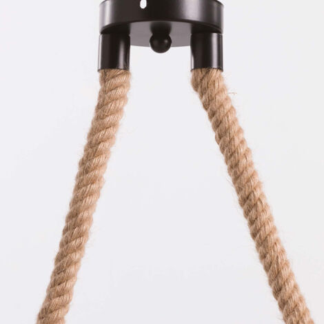Lámpara Colgante de Techo Original de Madera Natural , Modelo Kielce 7hSevenOn Deco , Lámpara de Techo Vintage Retro Rústico , Lámpara de Interior para Salón, Dormitorio... , 100x3x10cm