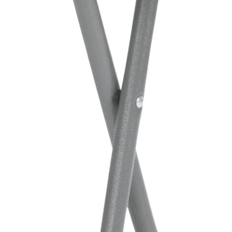Pack 4 Taburetes Plegables de Resina y Acero 31x45cm Blancos 7house