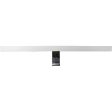 Aplique Espejo Baño LED 13W Perfil al Aire , 7hSevenOn , Foco LED Baño , 3 Usos: Espejo, Pared o Marcos , Lámpara Baño LED , Color Luz Blanco Neutro 4200K , Resistente al Agua