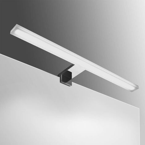 Aplique Espejo Baño LED 13W Perfil al Aire , 7hSevenOn , Foco LED Baño , 3 Usos: Espejo, Pared o Marcos , Lámpara Baño LED , Color Luz Blanco Neutro 4200K , Resistente al Agua