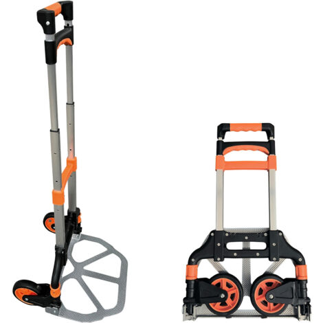 Carro de Carga Plegable y Portátil de 2 Ruedas Carga Máxima 70kg 7house