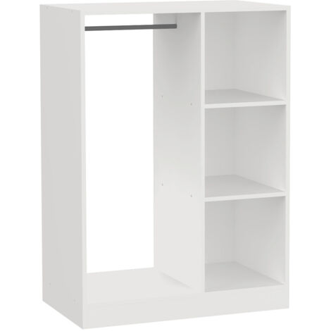 Armario Vestidor de 3 Compartimentos 78x48x109cm 7house