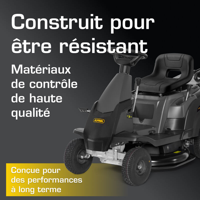 Alpina AT2 66 QA : Tracteur tondeuse thermique pour pelouses impeccables