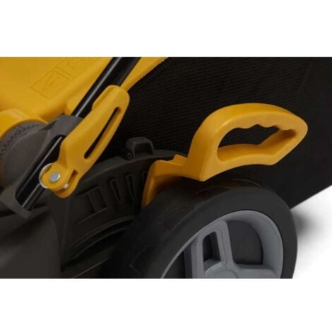 STIGA combi 340c - tondeuse électrique à entraînement poussé, moteur 1600 w, largeur de coupe 38 cm, bac de ramassage 40 l, modes broyer et éjection arrière