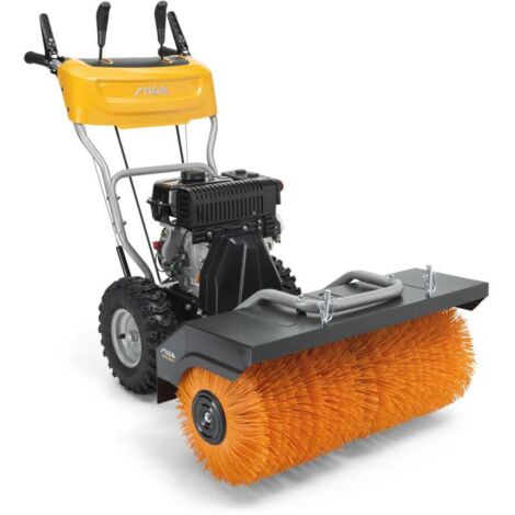 Castelgarden – Balayeuse thermique SWS 800 G – Moteur 212 cc – Largeur de travail 80 cm – Brosse réglable 3 positions – Pneus Snow Hog 14 pouces