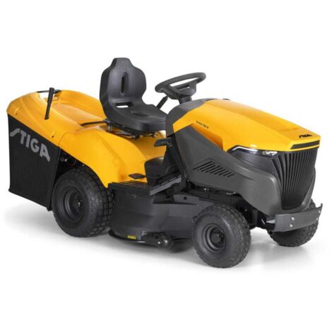 Stiga – Tracteur tondeuse Estate 798 W – Moteur bicylindre 586 cc – Bac de ramassage 300 L – Transmission hydrostatique – Plateau de coupe 98 cm (1/5)