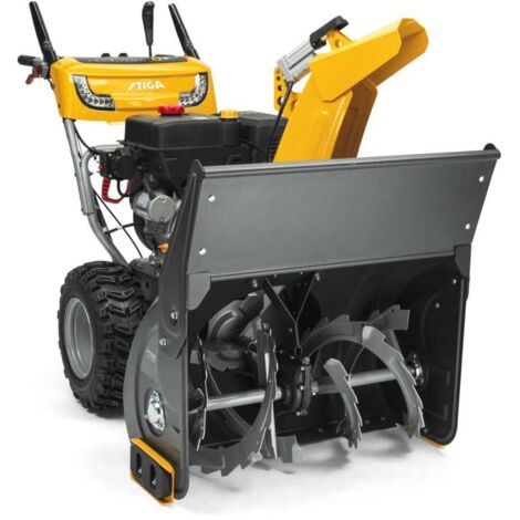 STIGA ST 7276 PH Zweistufige Benzin-Schneefräse - 420cc-Motor, 76 cm Räumbreite, hydrostatisches Getriebe, beheizte Griffe, LED-Scheinwerfer