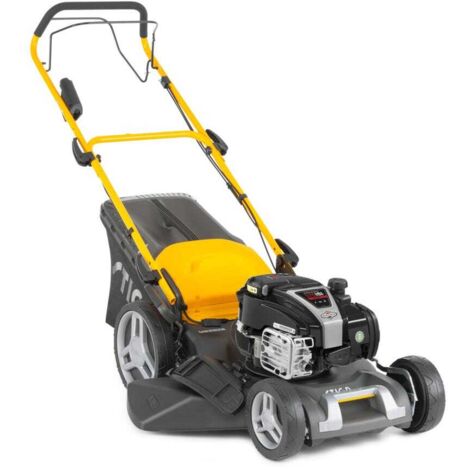 STIGA Combi 48 SEQ B MS Benzin-Rasenmäher, 150 cm³, 46 cm – 60 L Hybrid-Fangkorb, 4-in-1 Funktion – Rasenflächen bis 1.200 m²