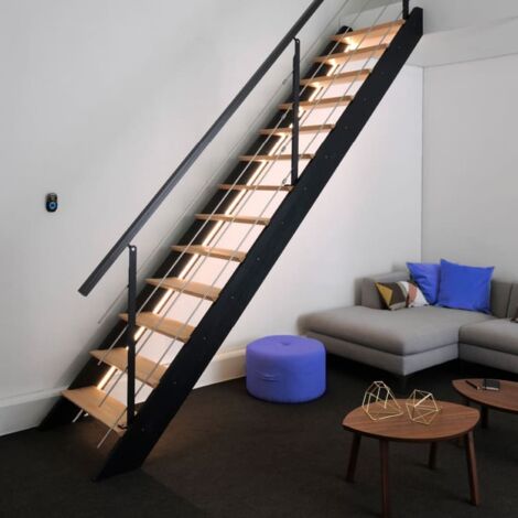 Spark – Scala dritta con LED integrati, grigio antracite