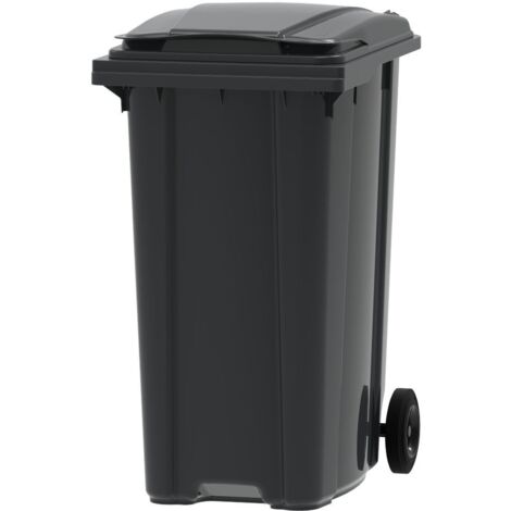Poubelle d'extérieur 360L – Bac roulant 100% recyclé – Roues anti-corrosion – Design ergonomique – Norme EN 840 – ESE (1/5)