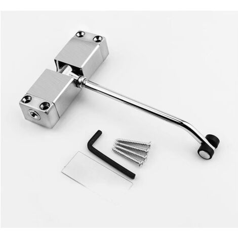 BEBUSINGOTO Ferme-Porte à Ressort En Alliage D'aluminium De Porte Closers Reglable Monte En Surface Dispositif De Fermeture Automatique 20kg 87229188