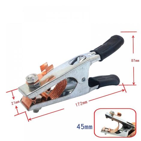 Pince De Masse 300A Pour Poste à Souder MMA ARC - Câble De Soudage 7 M, Isolation Résistante Et Sûre Pour Usage Intensif
